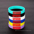 Customized Injected Filled Color Luminous Silicone Wristband